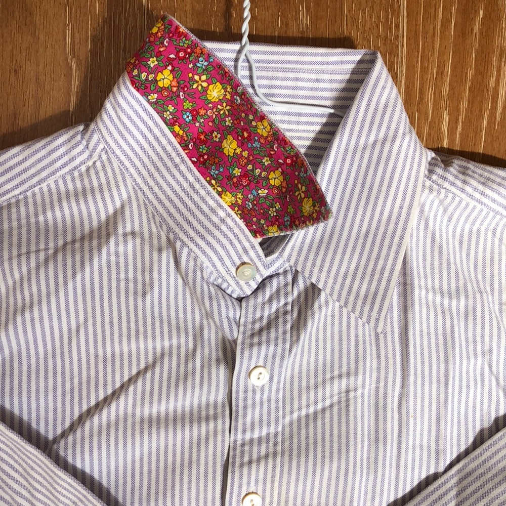 Rugby Ralph Lauren Purple Stripe Button Up - 4